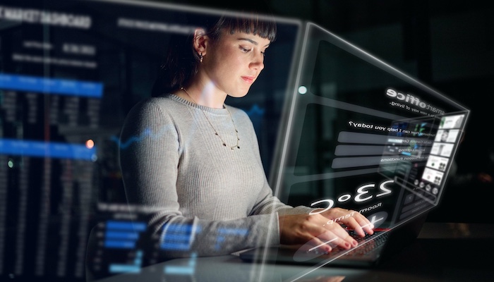 Computer Networker at Work