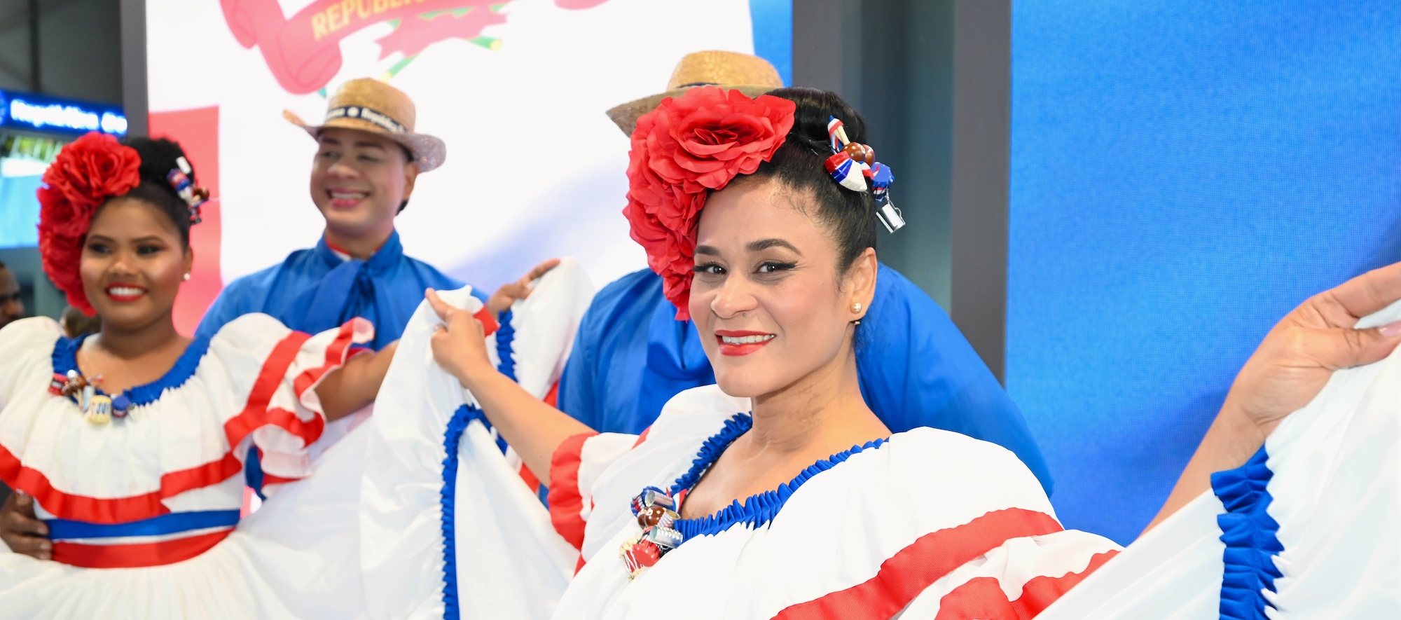 Dominican Dancers Dancing at an Event