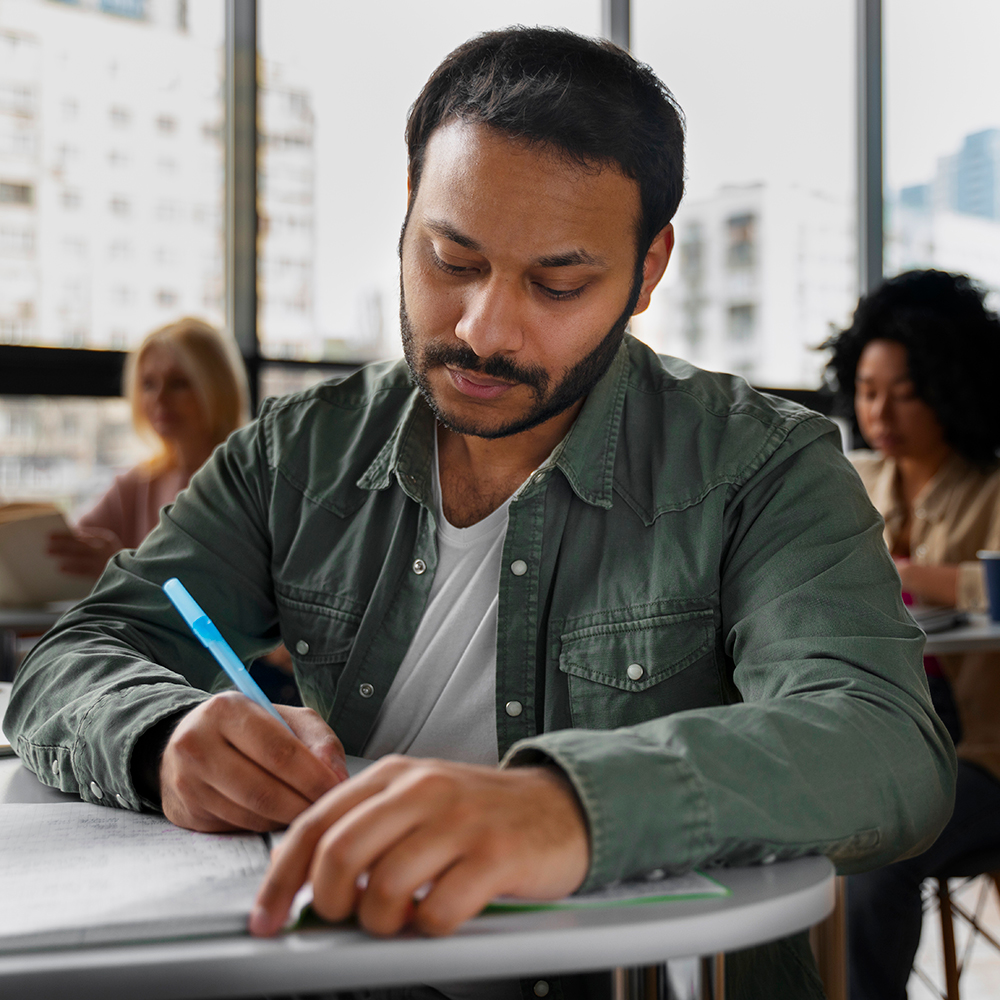 adult learners in classroom