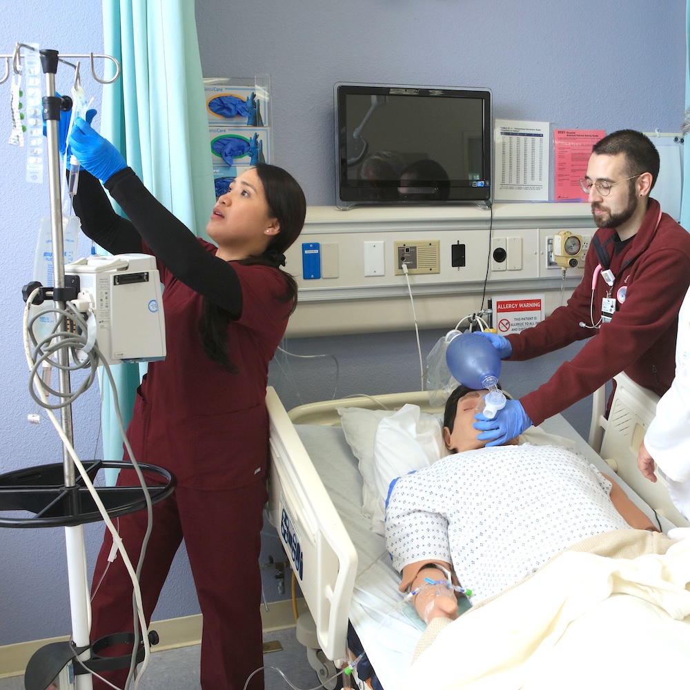 MPC nursing students practice their skills in the lab