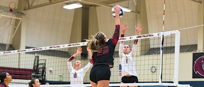 MPC Volleyball Player About to Spike the Ball
