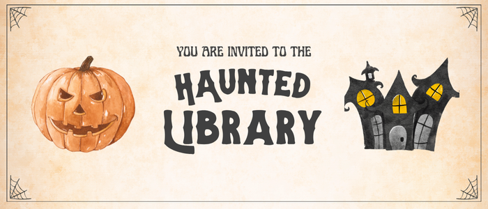 Haunted Library Flyer Graphic