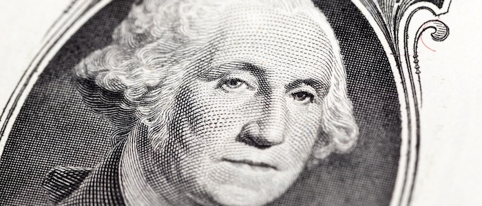george washington on the dollar bill