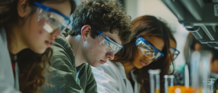 STEM Students in Lab