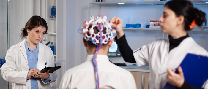 Neuroscientists in Brain Scanning Lab