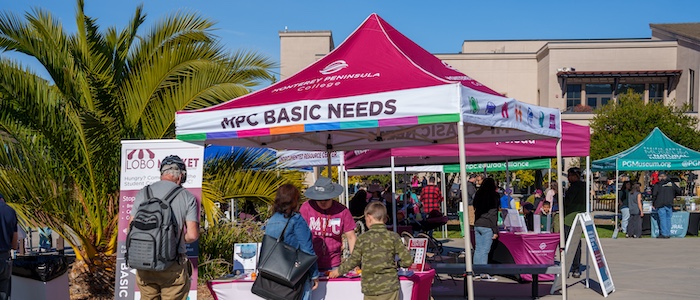 mpc basic needs tabling outdoors