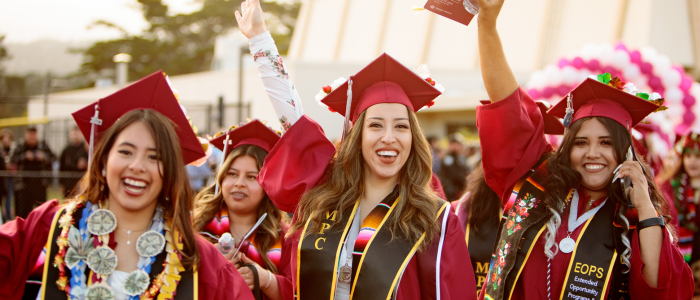 Group of Students Graduating