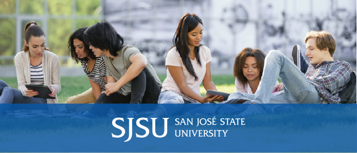 sjsu college students outside of class