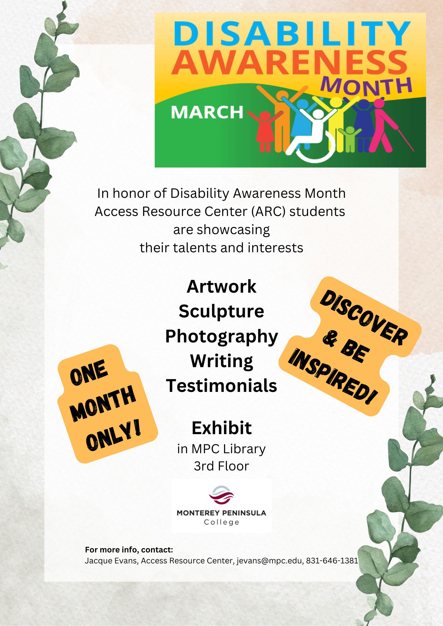 Disability Awareness Month Flyer Disability Awareness Month Flyer