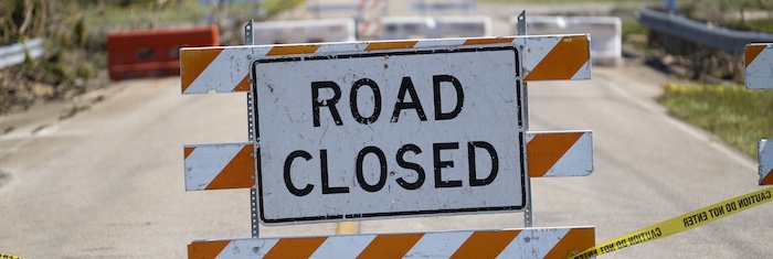 Road Closed Sign